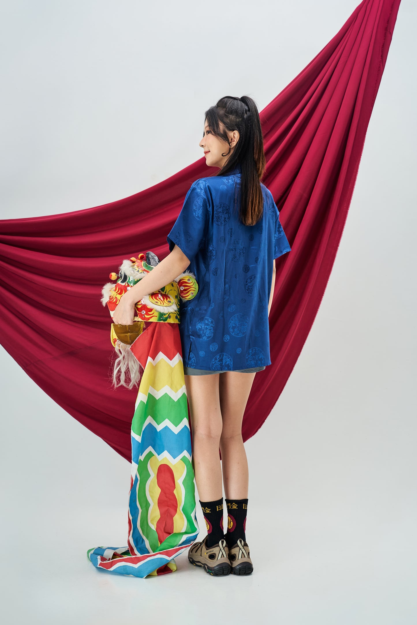 Vintage Chinese Tang Suit in Blue