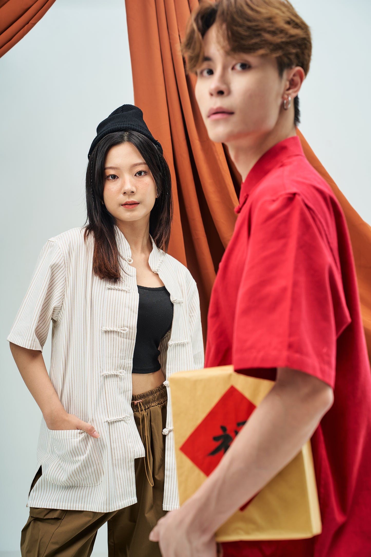 Retro Traditional Button Tang Suit