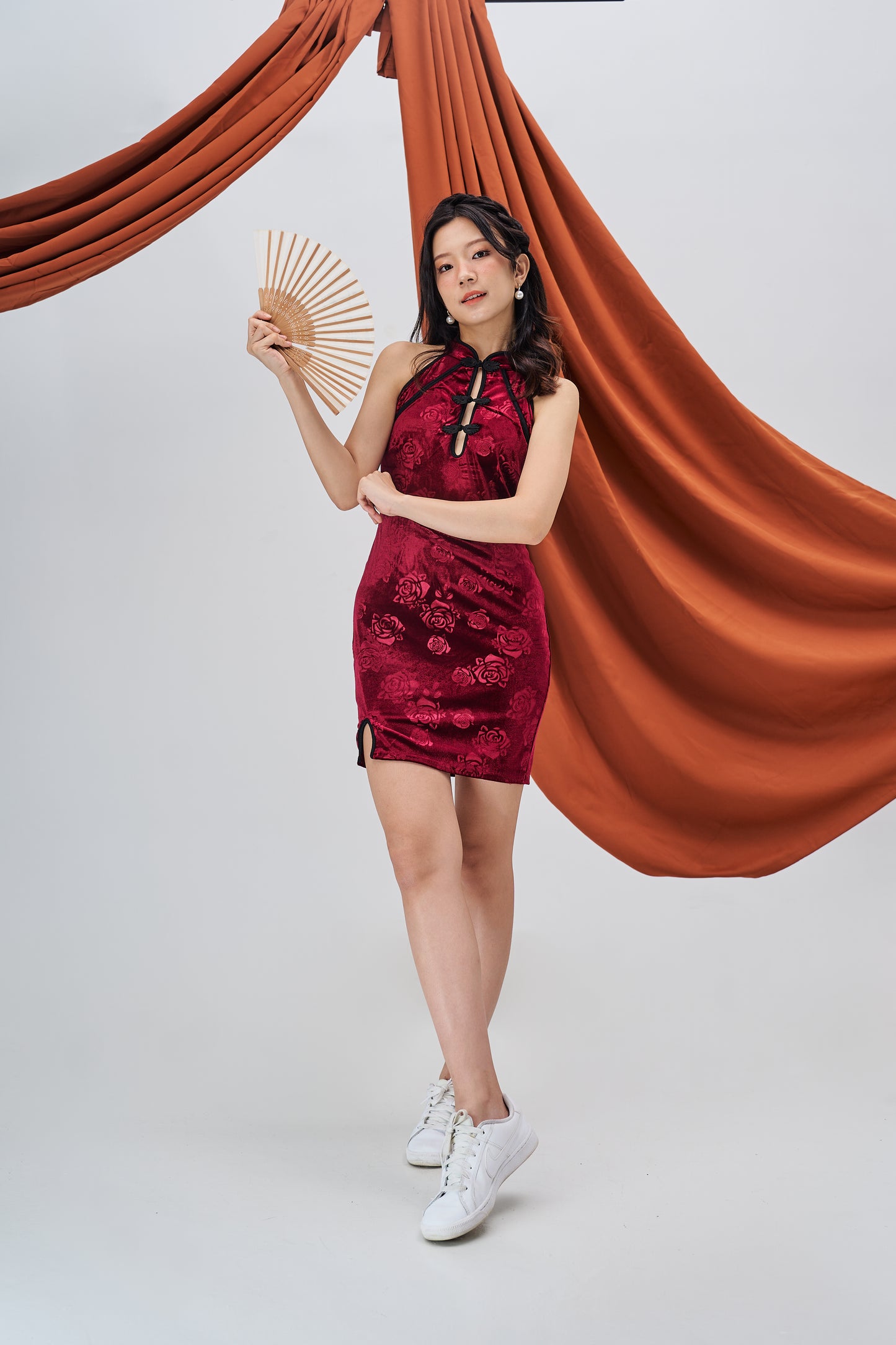 Roses Vintage Mini Cheongsam