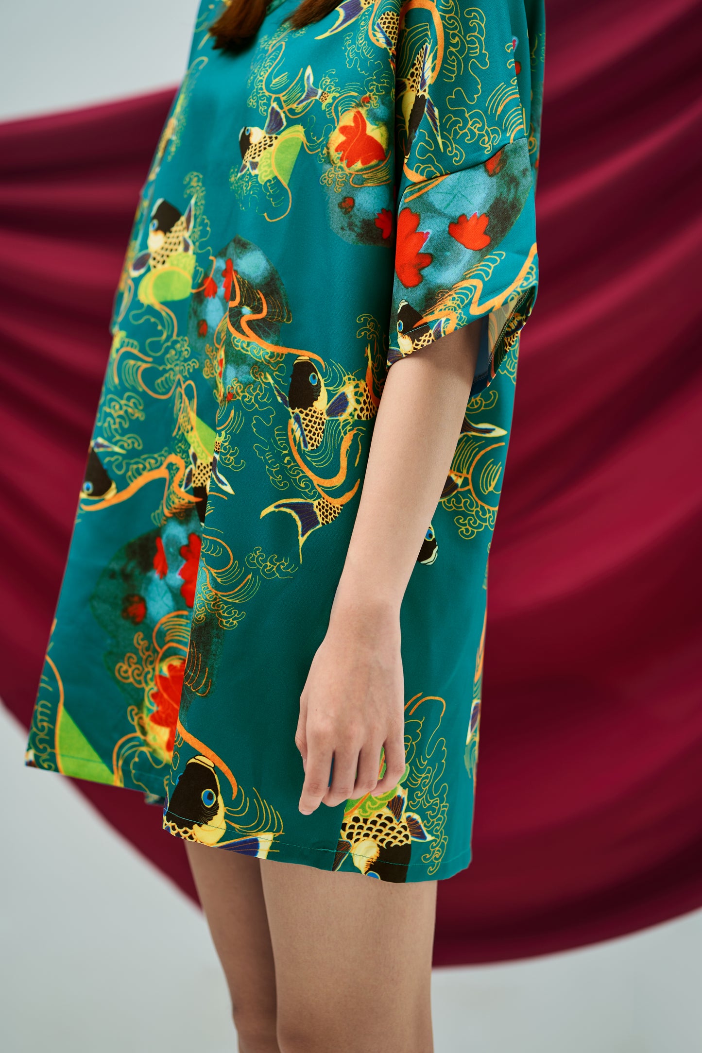 Koi Oversized Mini Cheongsam