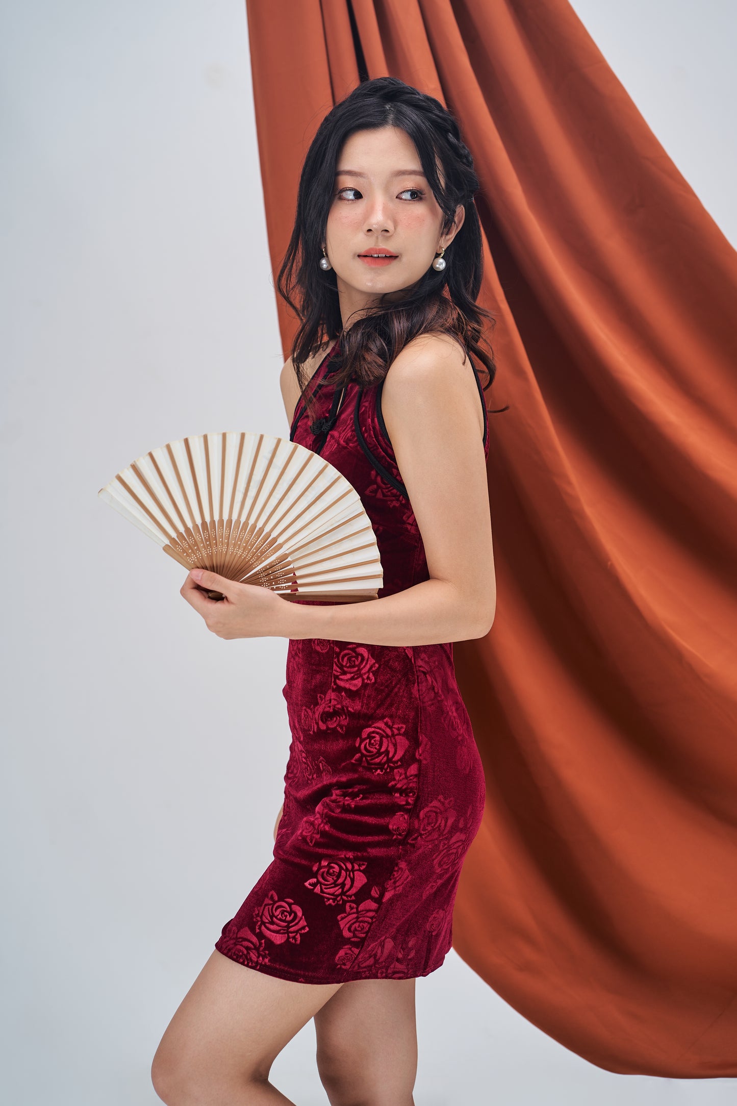 Roses Vintage Mini Cheongsam