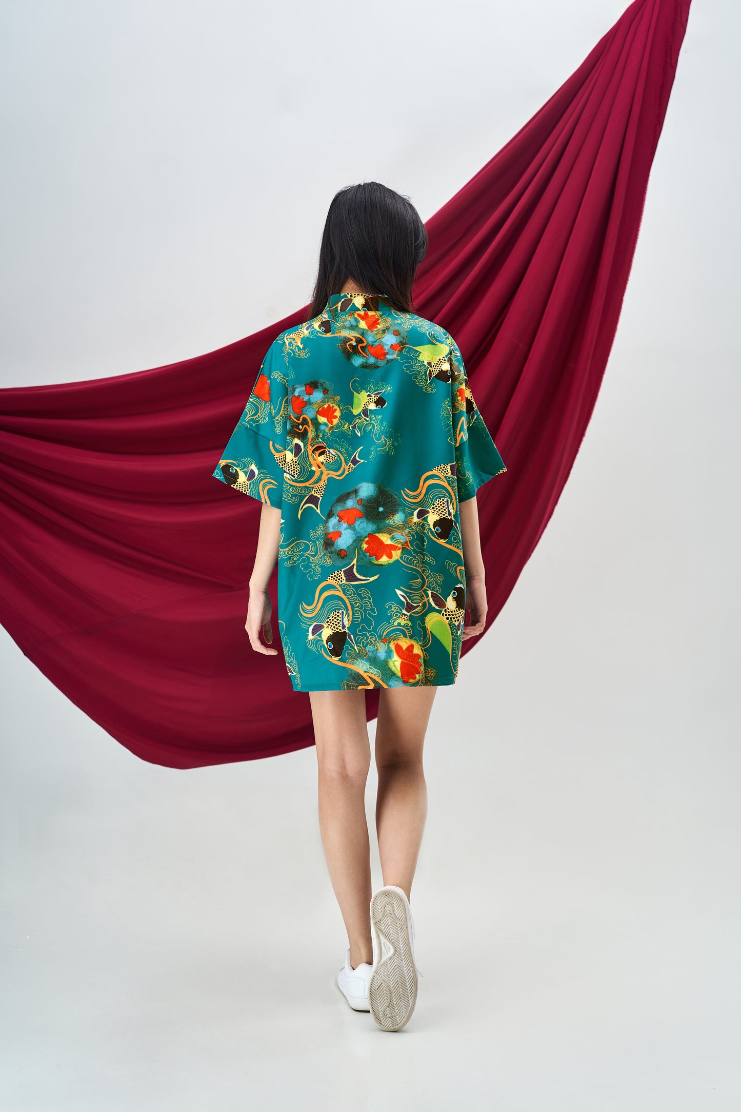 Koi Oversized Mini Cheongsam