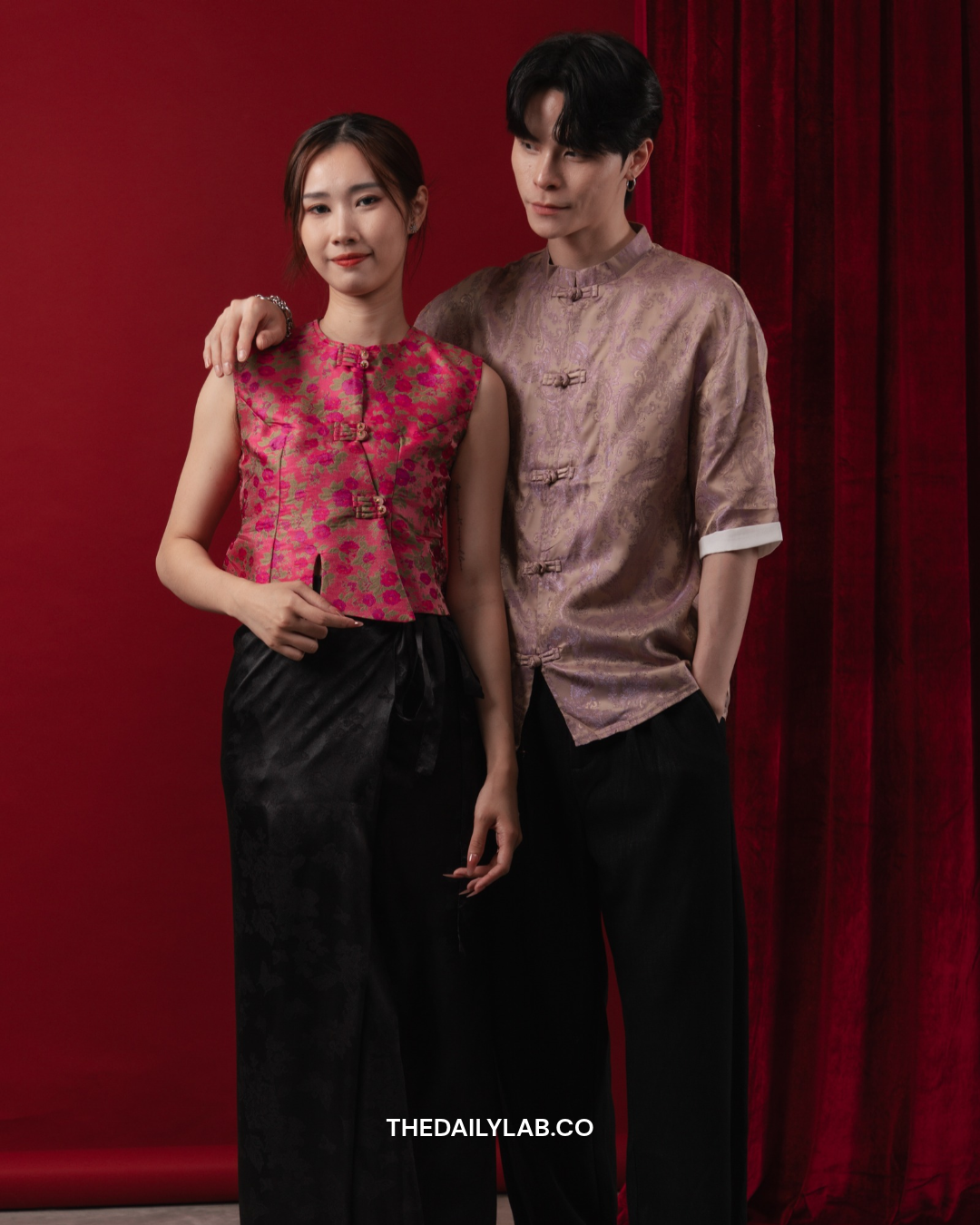 Rose Heritage Blouse & Maxi Skirt