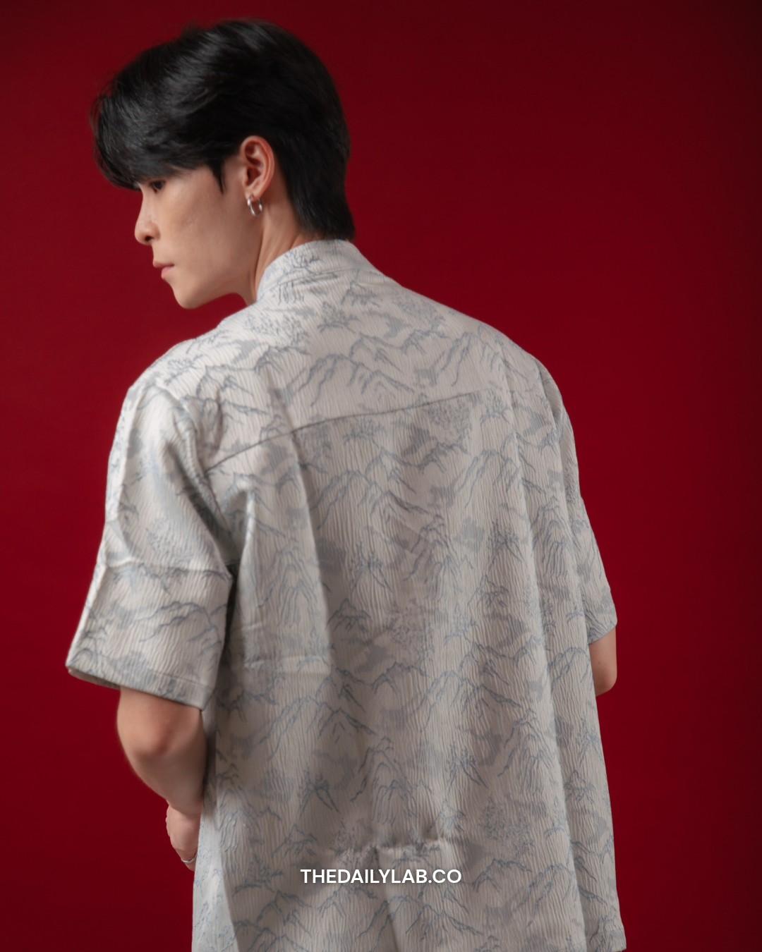 Mountain Mist Tang Shirt in Ice Blue