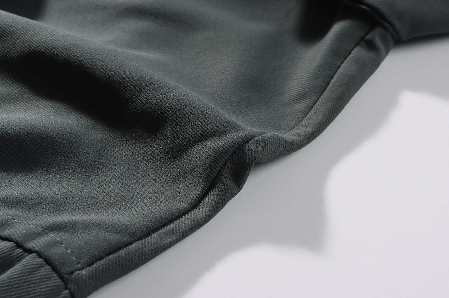 Zip Up Pocketed Oversized Shirt