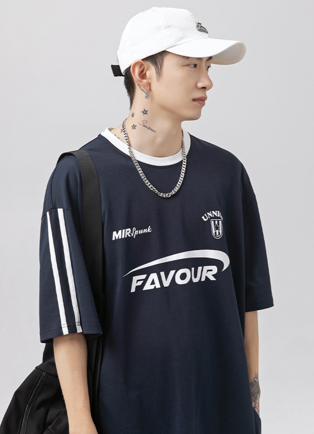 Favour striped Oversized Tee