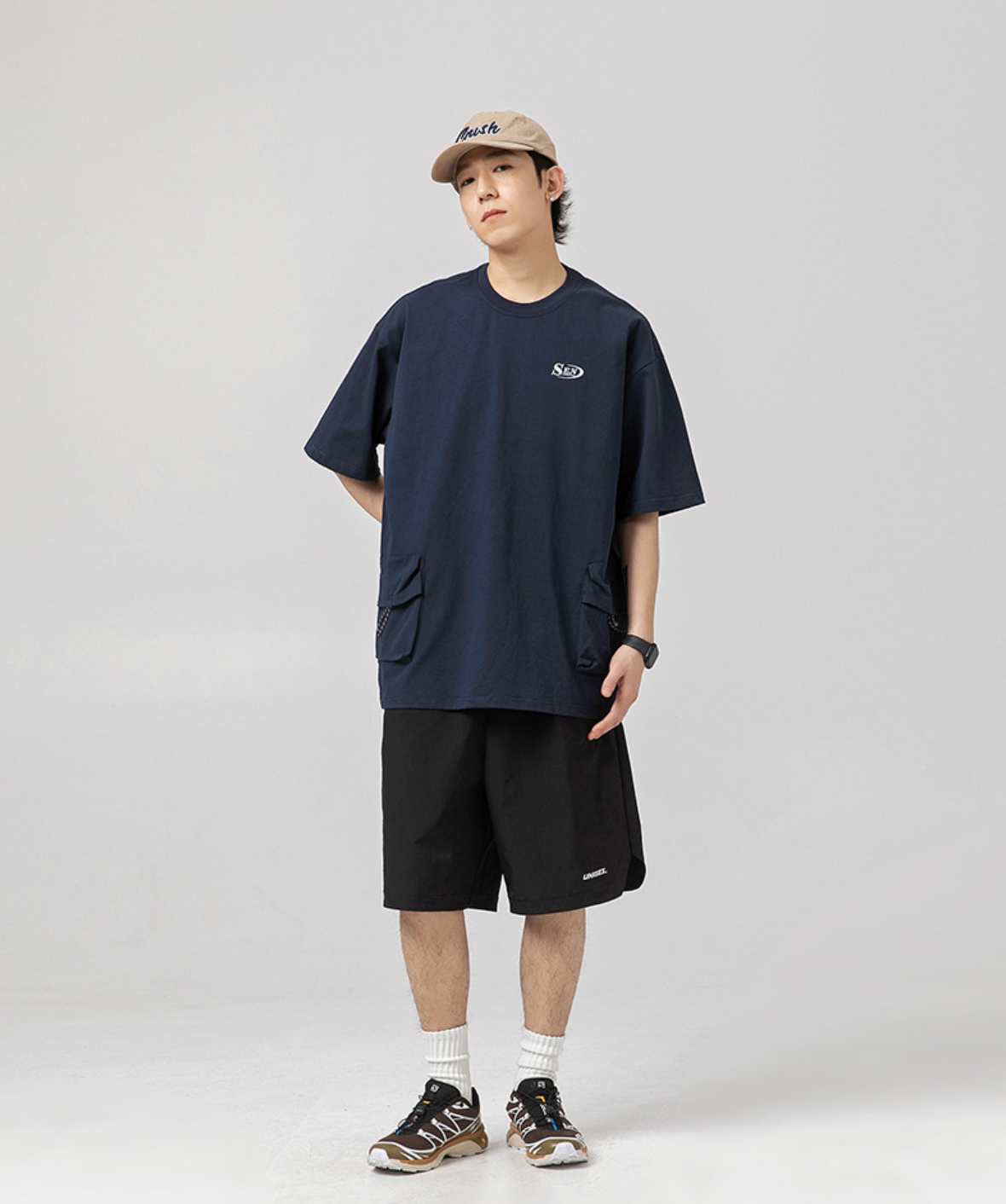 UrbanCraft Workwear Tee in Blue