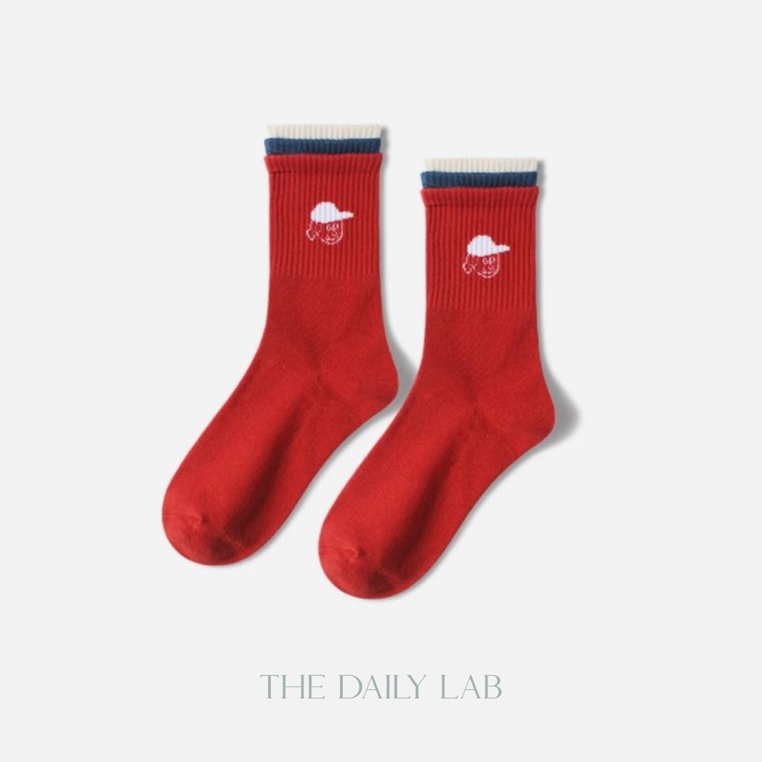 White Hat Quarter Socks (Pre-Order)