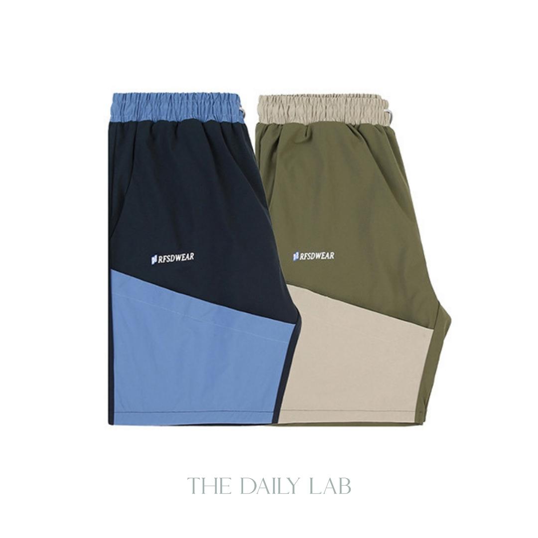 Dual-Tone Straight Shorts