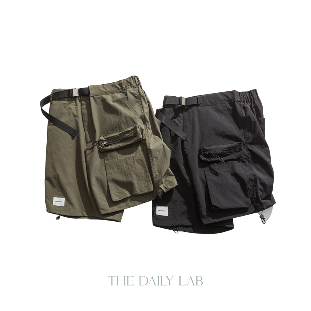 Pocketed Cargo Shorts in Green