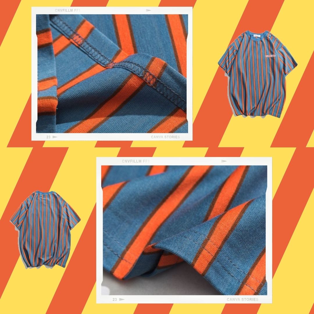 Overload Striped Tee in Yellow