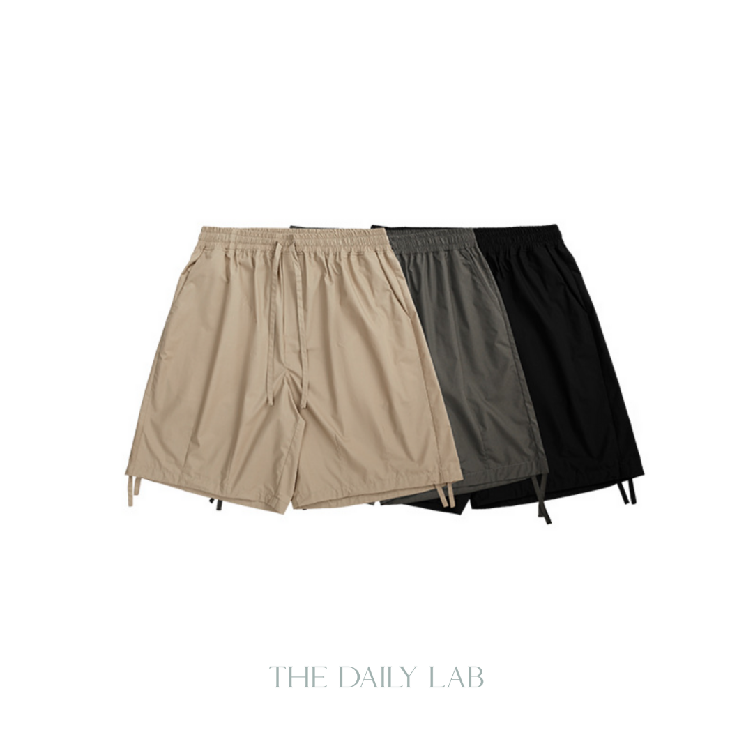 Drawstring Cargo Relaxed Shorts