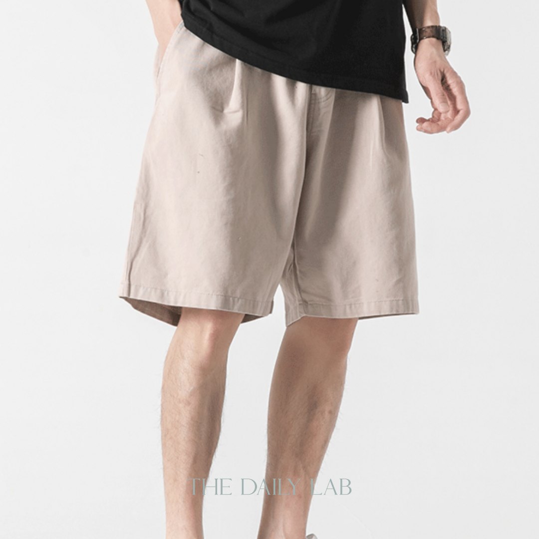 Casual Cotton Pants in Beige