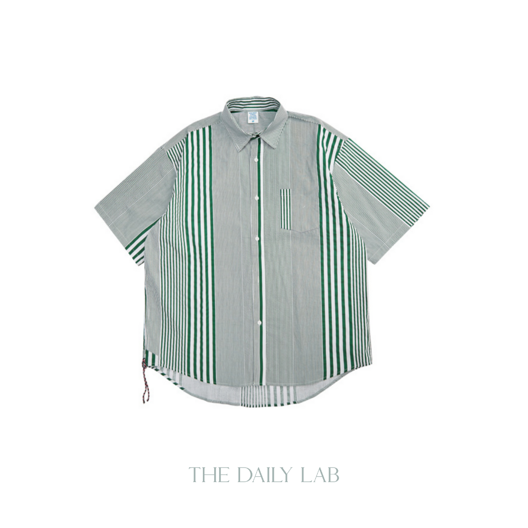 Vertical Striped Vintage Overshirt
