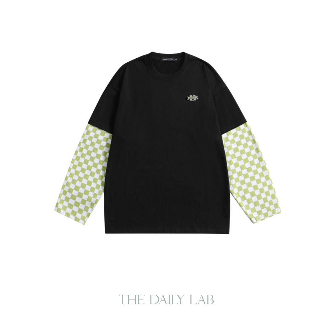 Nariele Checkered Long Sleeves Tee