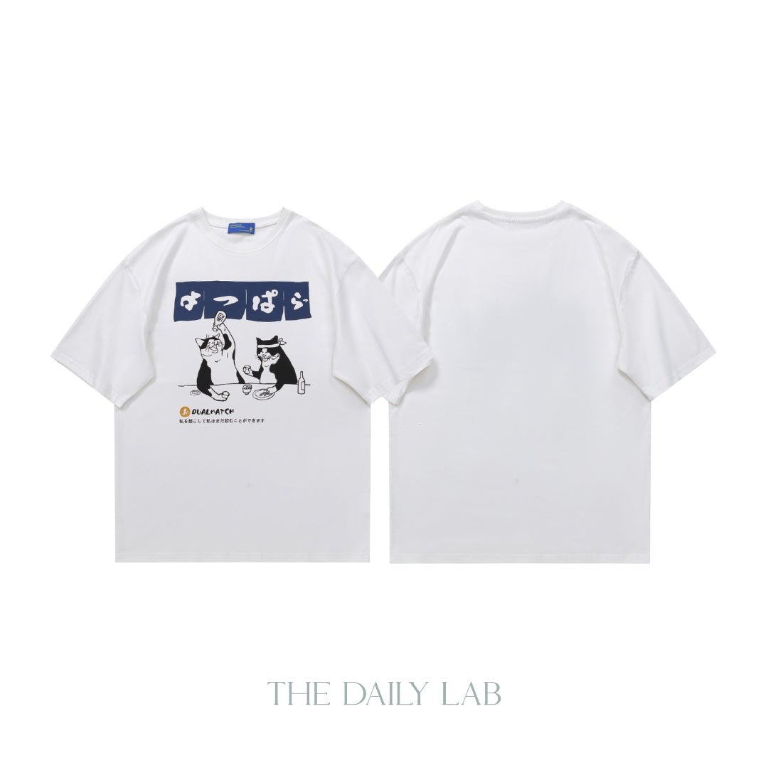 Drunk Cats Graphic Tee