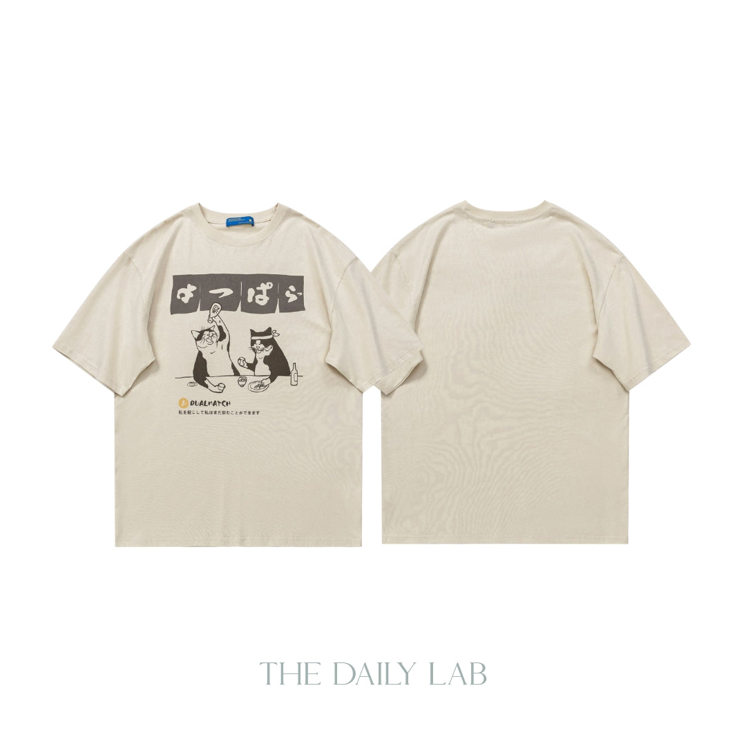 Drunk Cats Graphic Tee