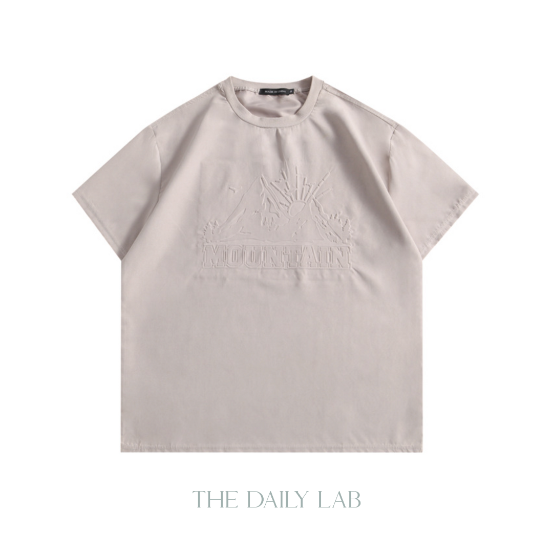 Mountain Embroidered Oversized Tee