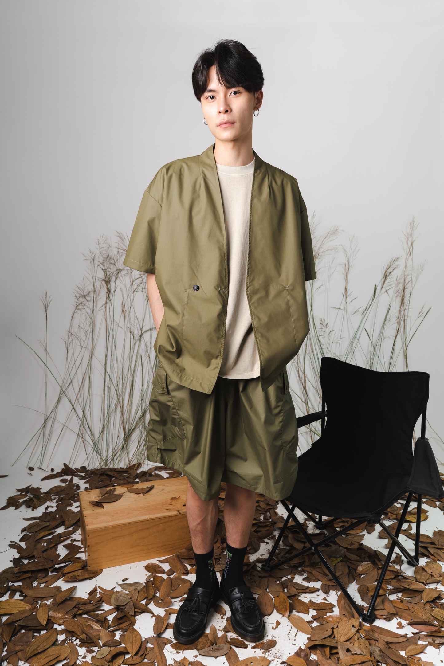 Cargo Buttoned Shorts
