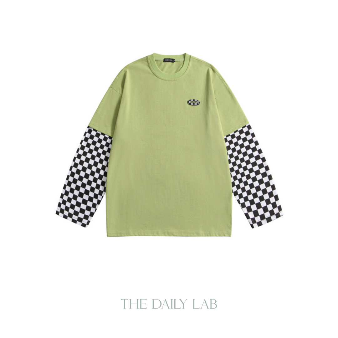 Nariele Checkered Long Sleeves Tee