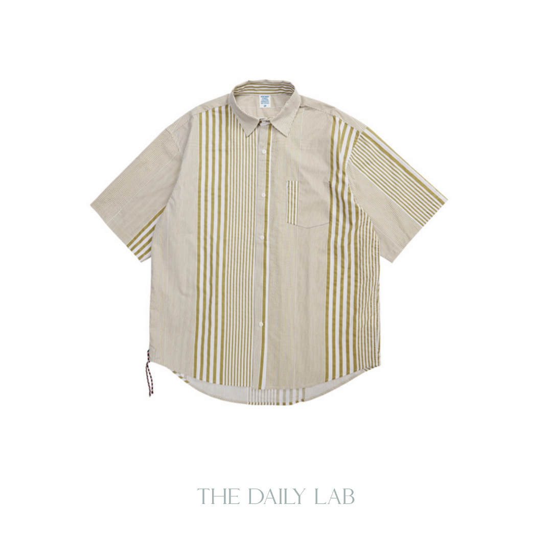 Vertical Striped Vintage Overshirt