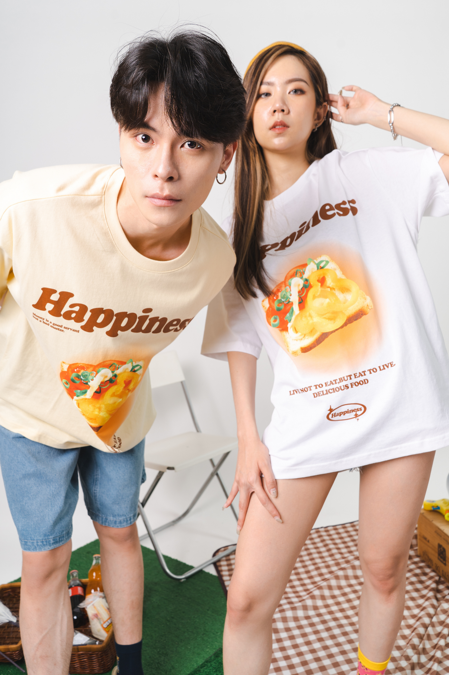 Happiness Toast Oversized Tee