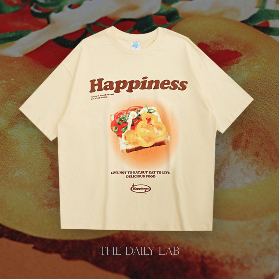 Happiness Toast Oversized Tee