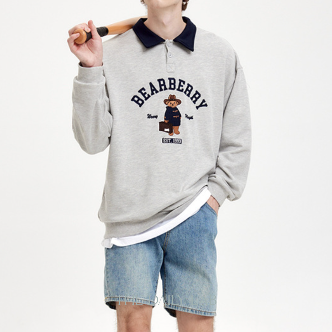 Bearberry Polo Long Sleeves Top