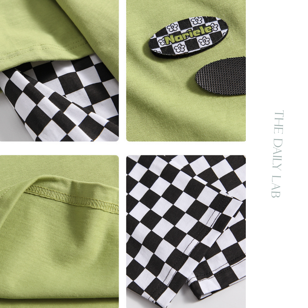 Nariele Checkered Long Sleeves Tee