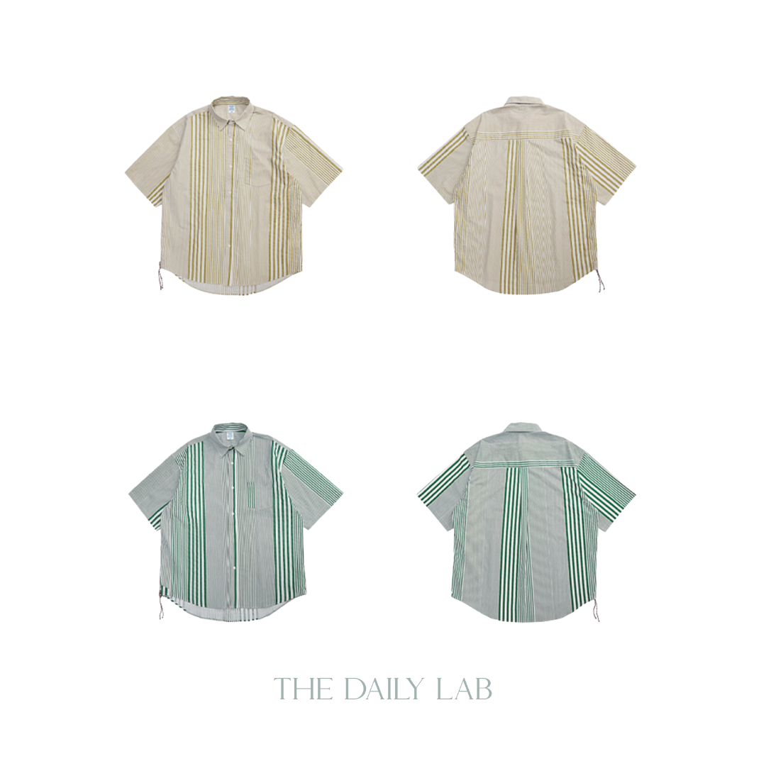 Vertical Striped Vintage Overshirt