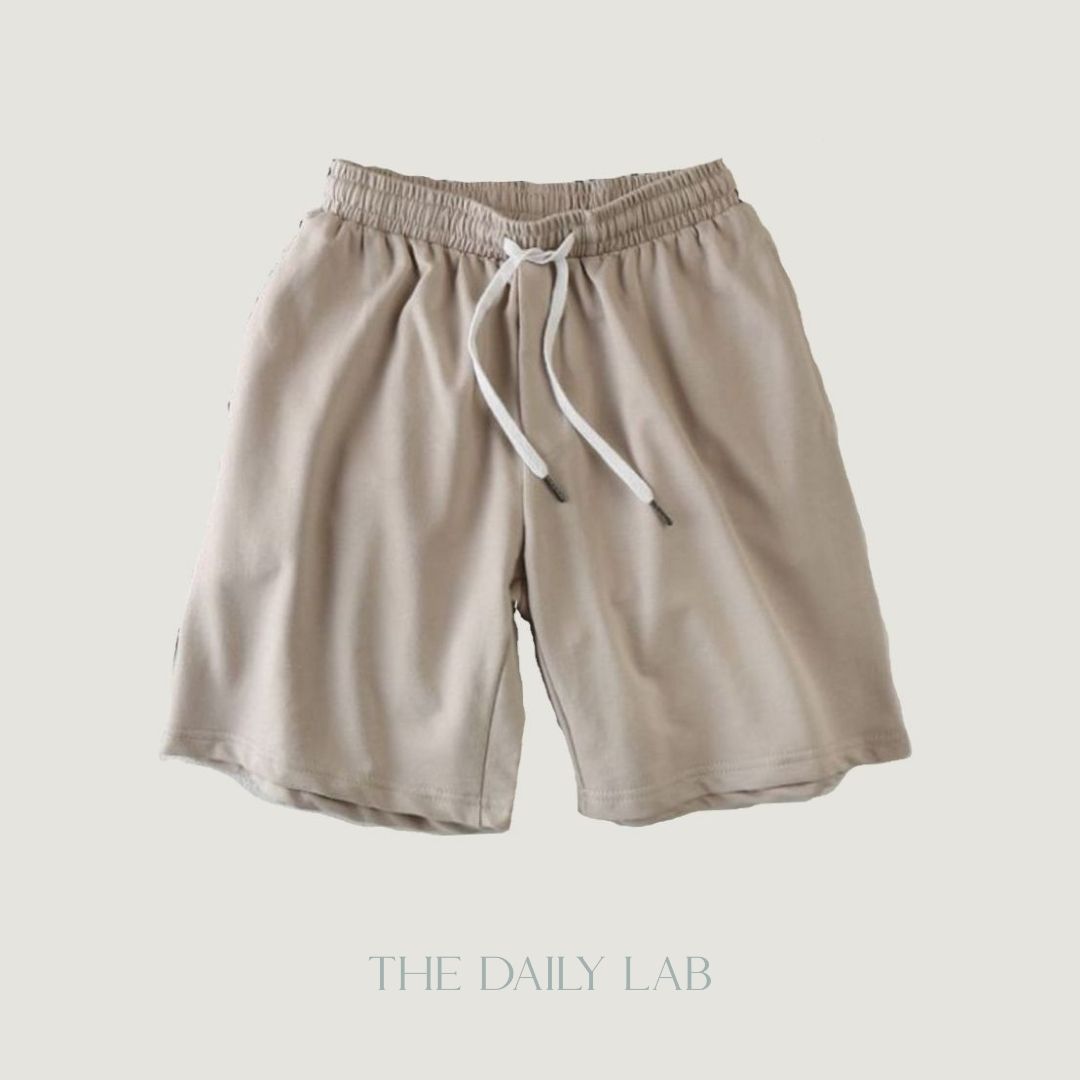 Drawstring Jersey Shorts in Khaki