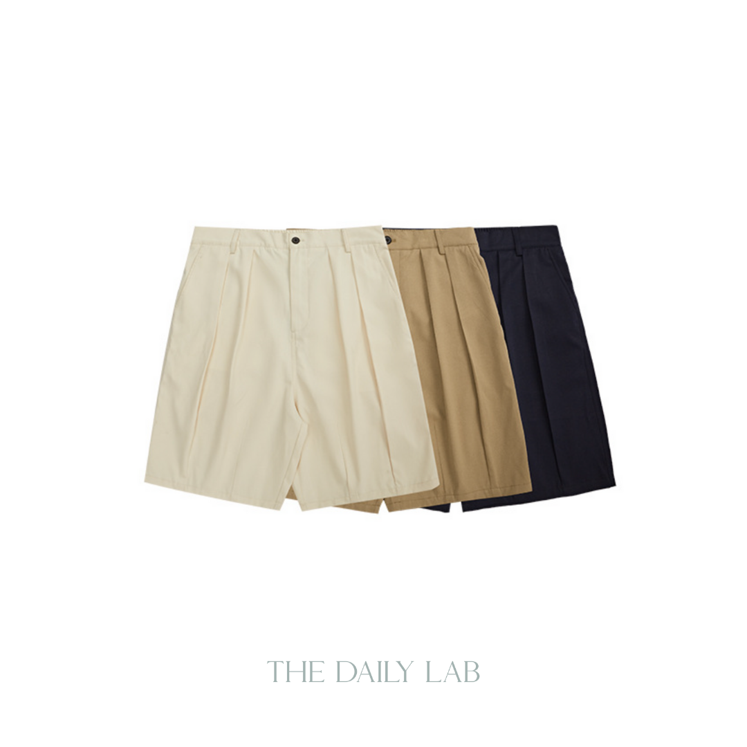 Buttoned Straight Shorts