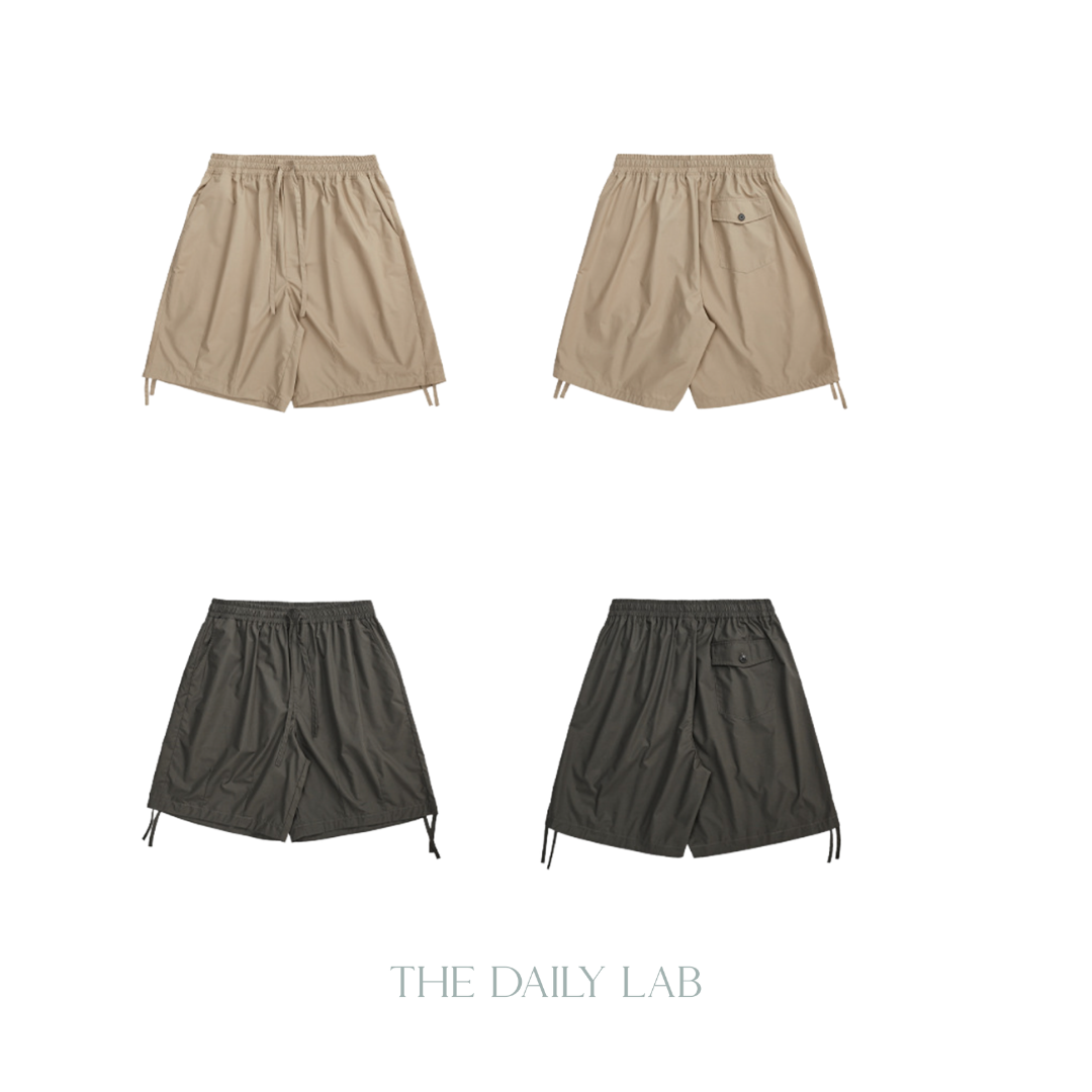 Drawstring Cargo Relaxed Shorts