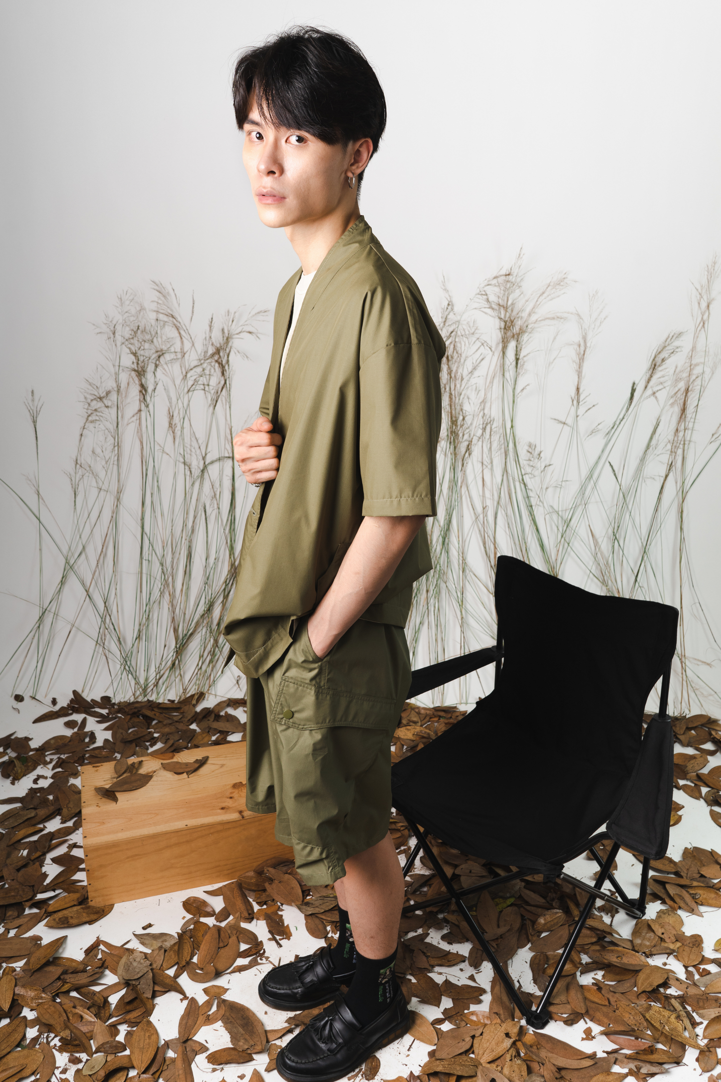 Cargo Buttoned Shorts