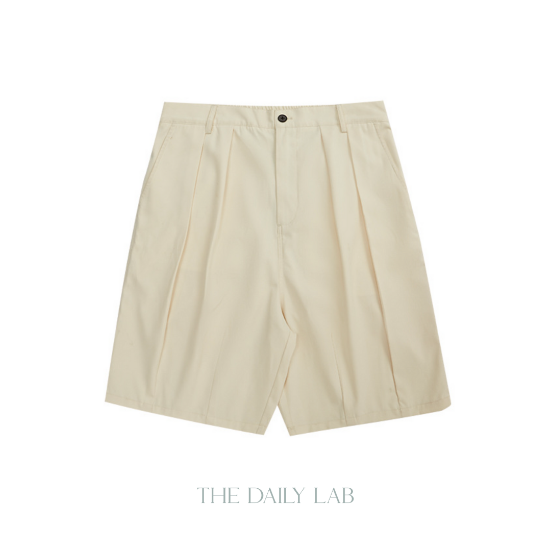 Buttoned Straight Shorts