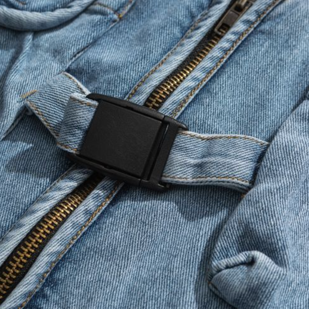 Denim Cargo Vest