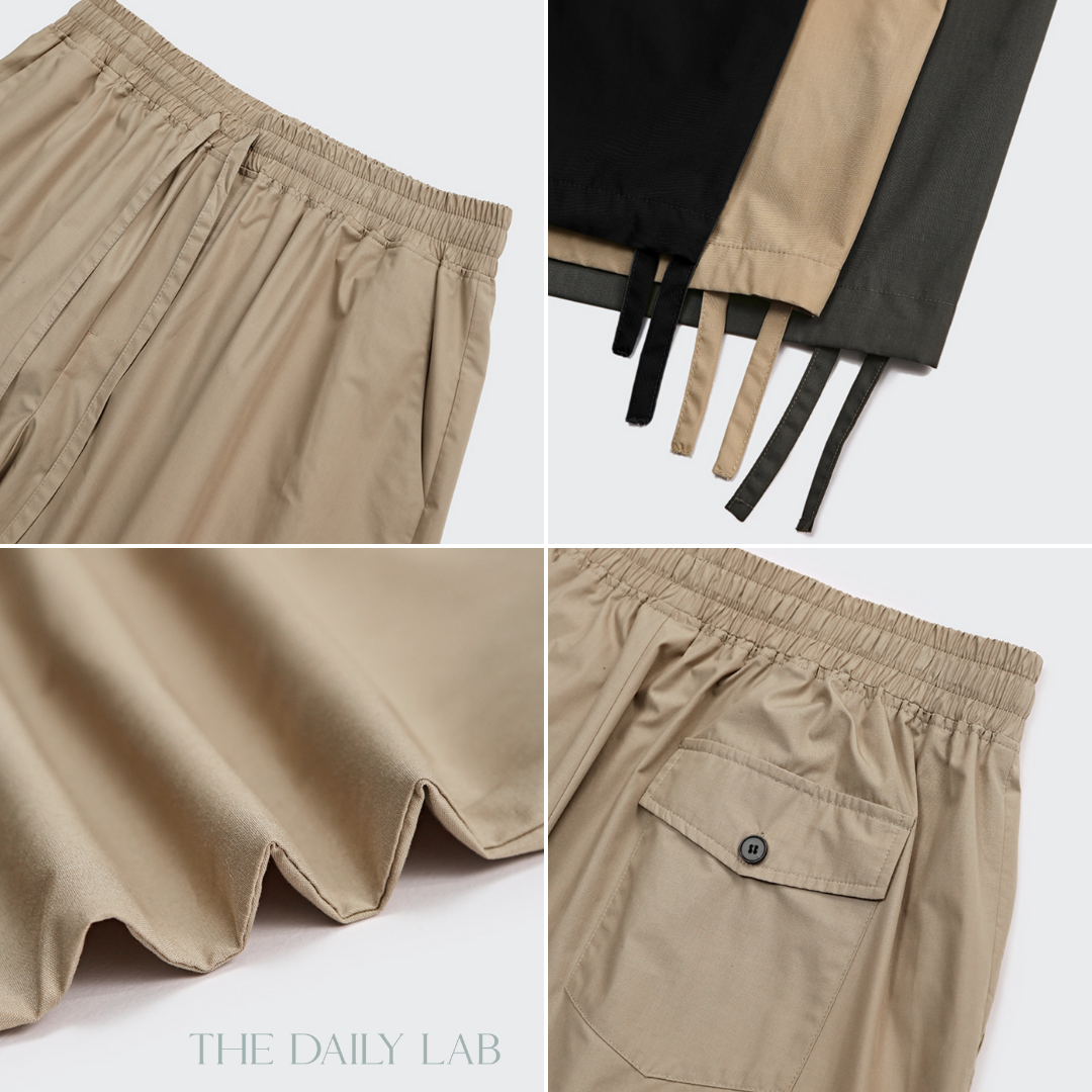 Drawstring Cargo Relaxed Shorts