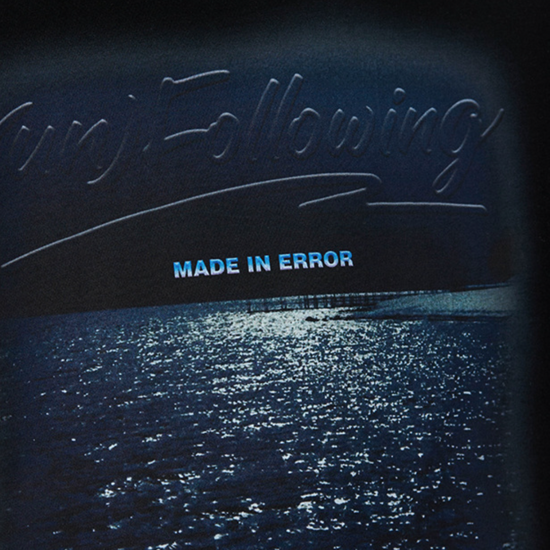 Unfollowing Error Black Cotton Tee