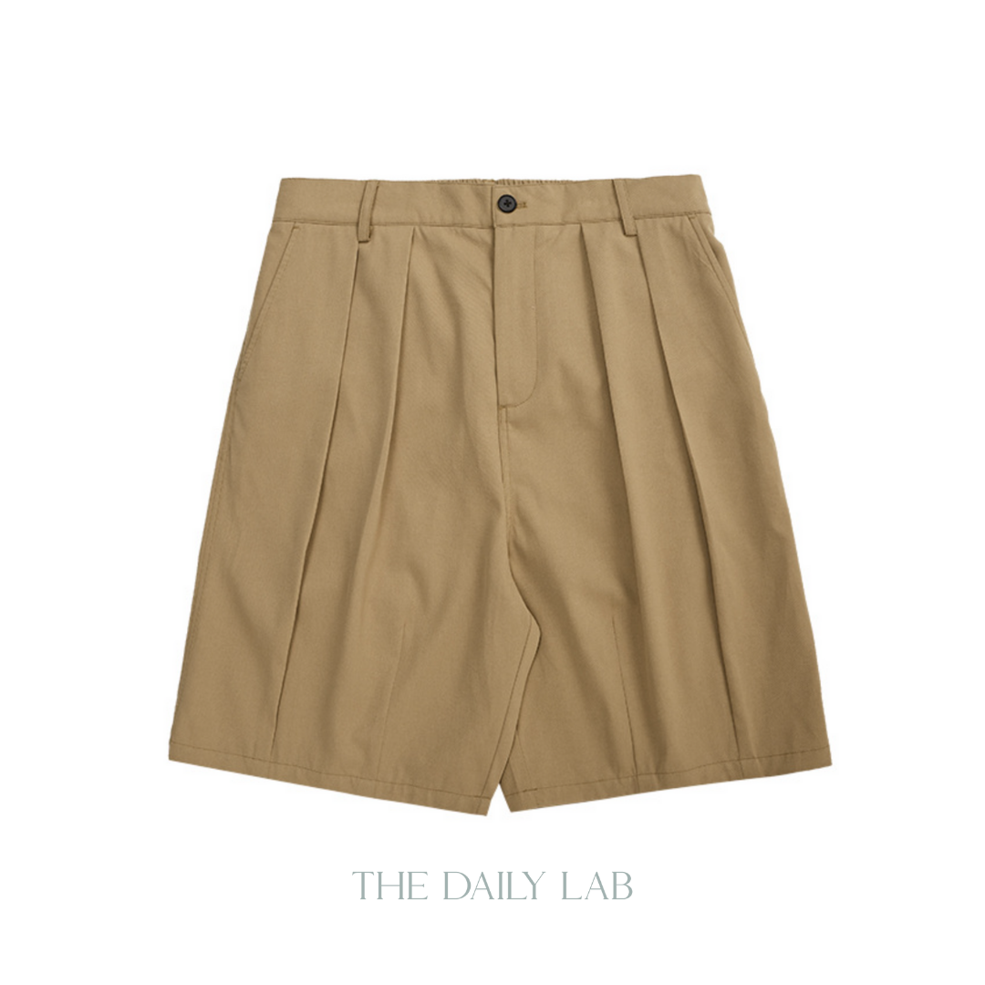 Buttoned Straight Shorts
