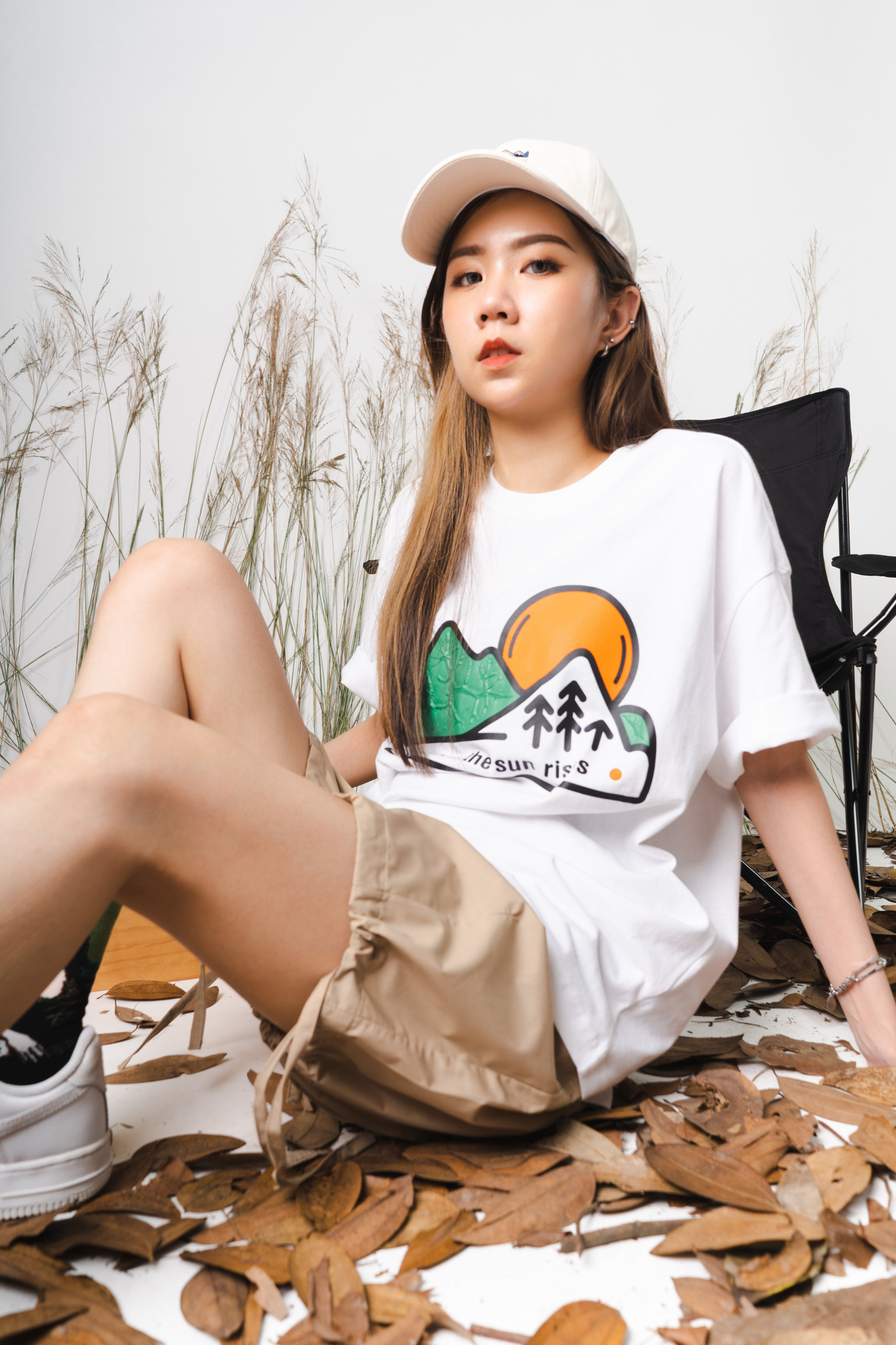 Drawstring Cargo Relaxed Shorts