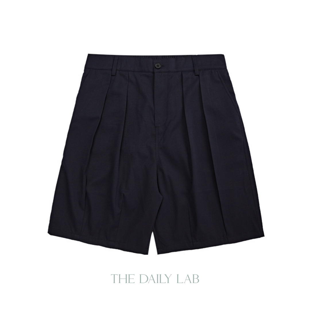 Buttoned Straight Shorts