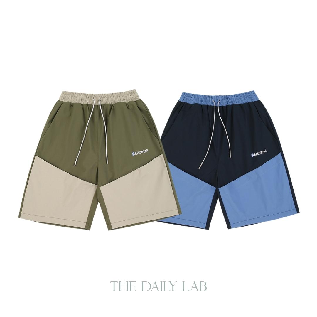 Dual-Tone Straight Shorts