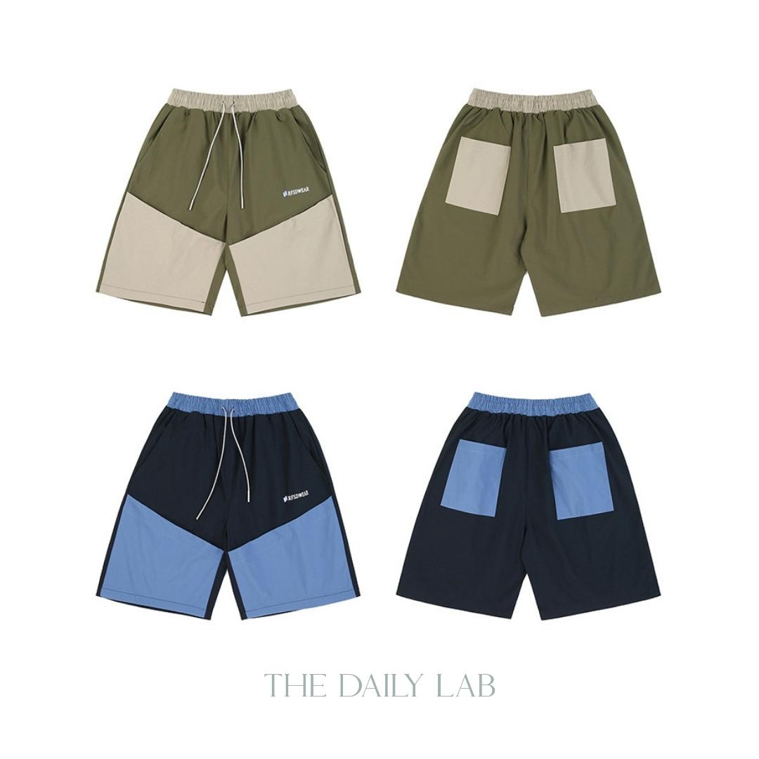 Dual-Tone Straight Shorts