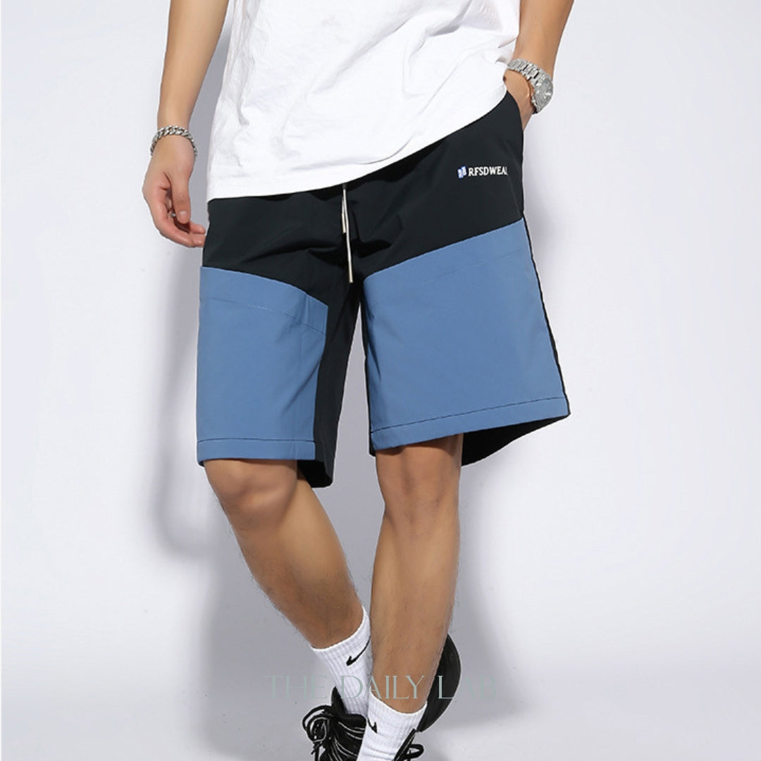 Dual-Tone Straight Shorts