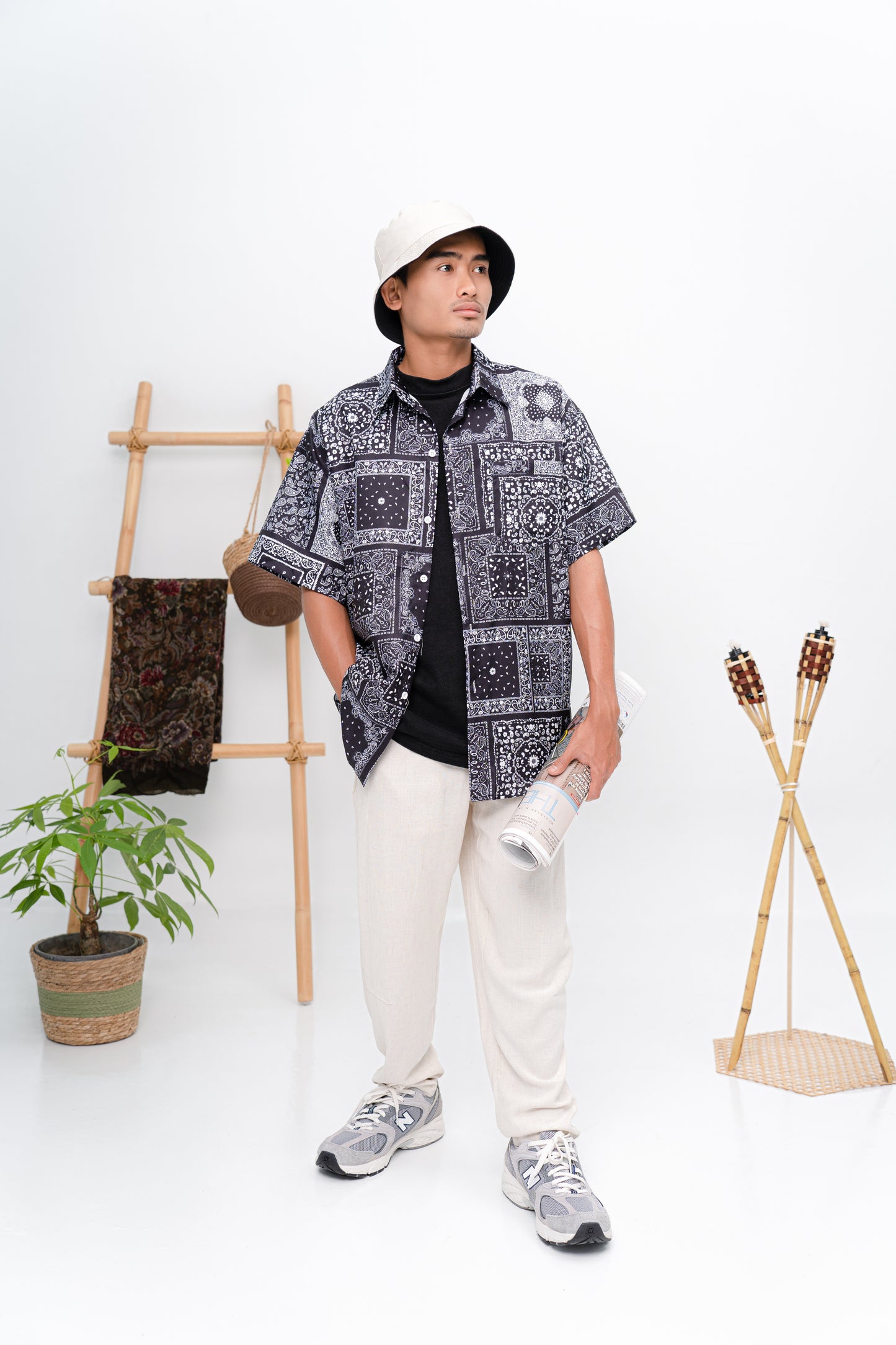 Qawi Polo Shirt in Black