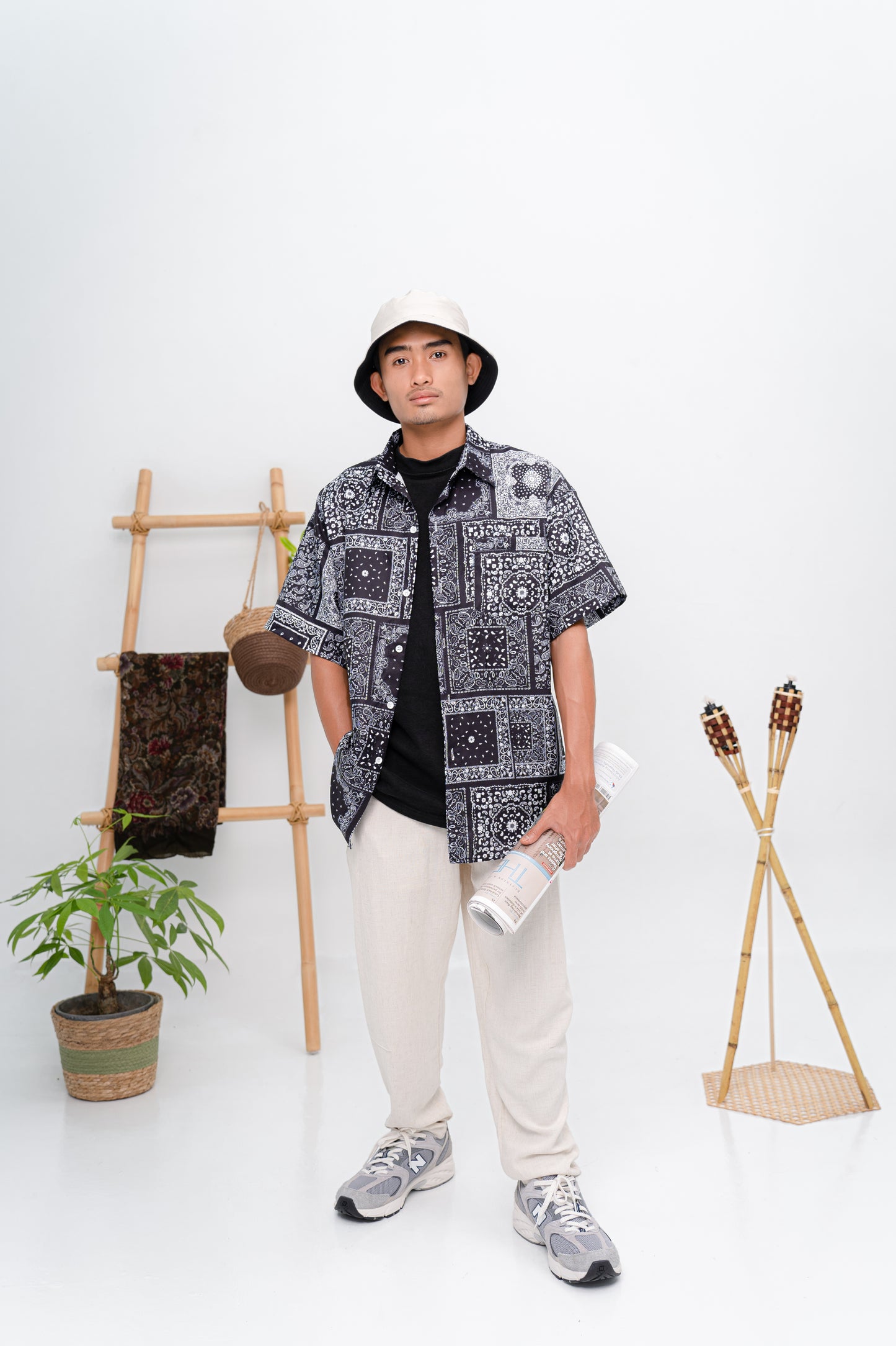 Qawi Polo Shirt in Black