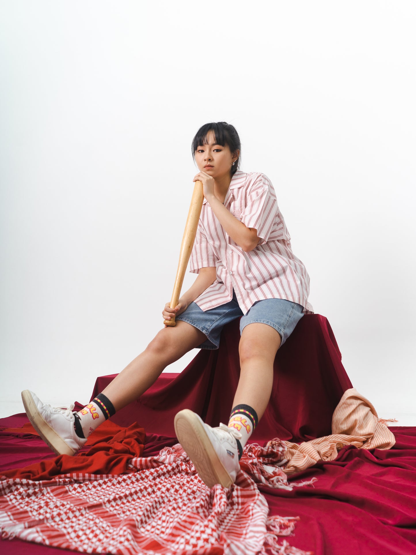 Striped Line Overshirt (In-Stock)