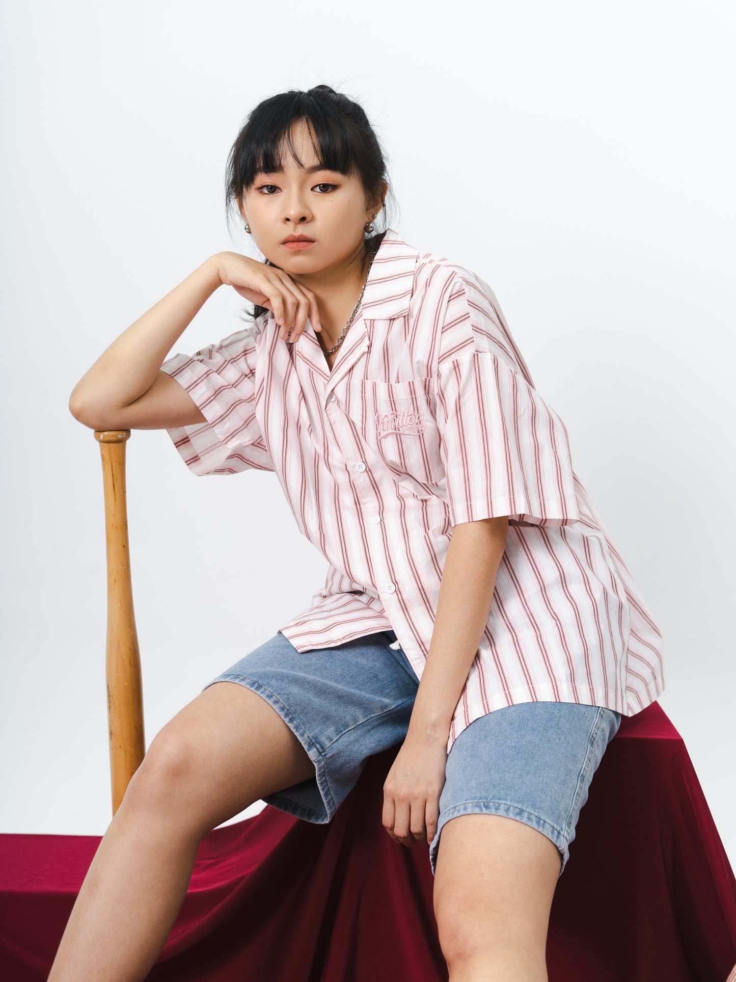 Striped Line Overshirt (In-Stock)