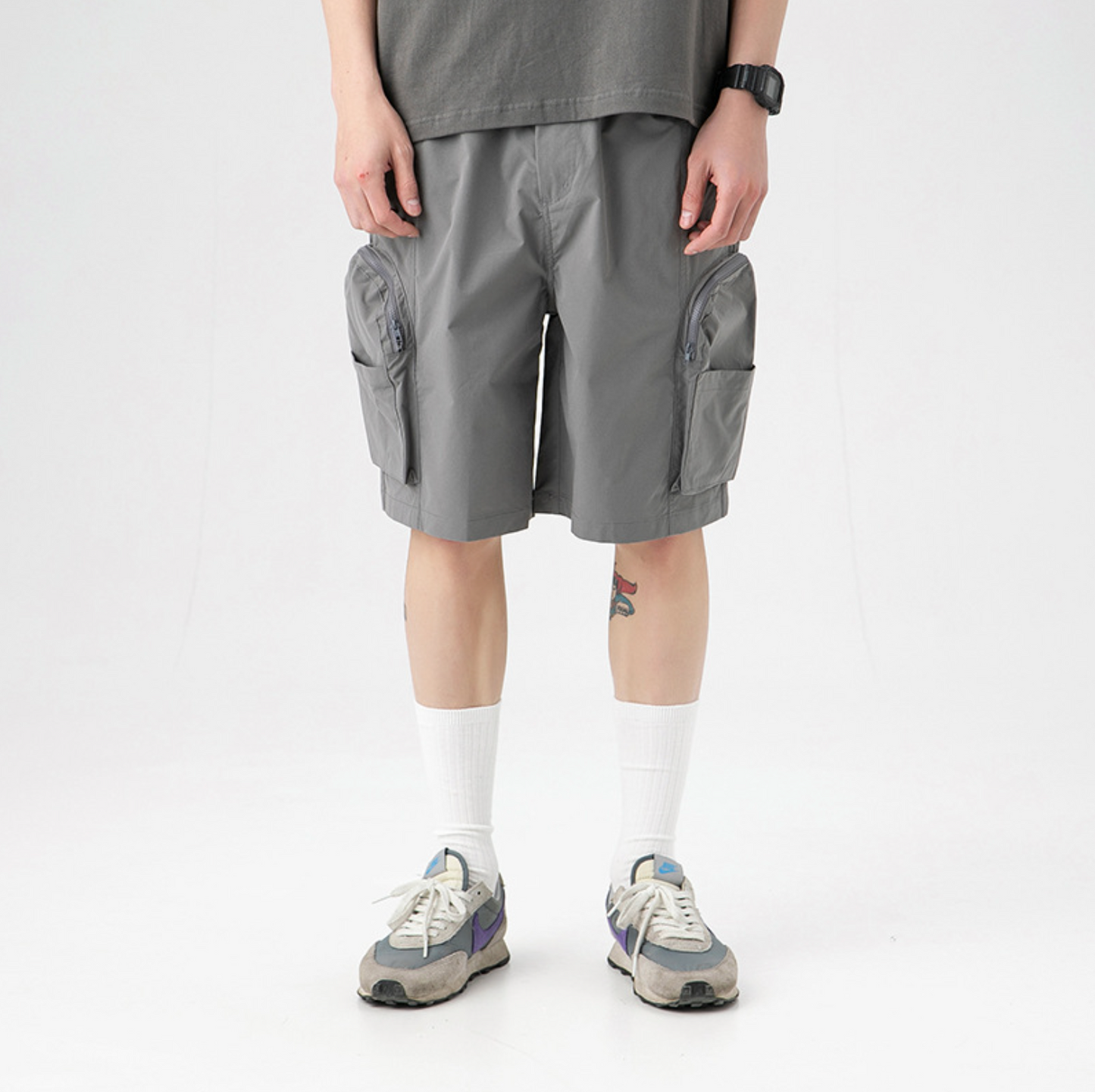 Zipper Cargo Shorts (In-Stock)
