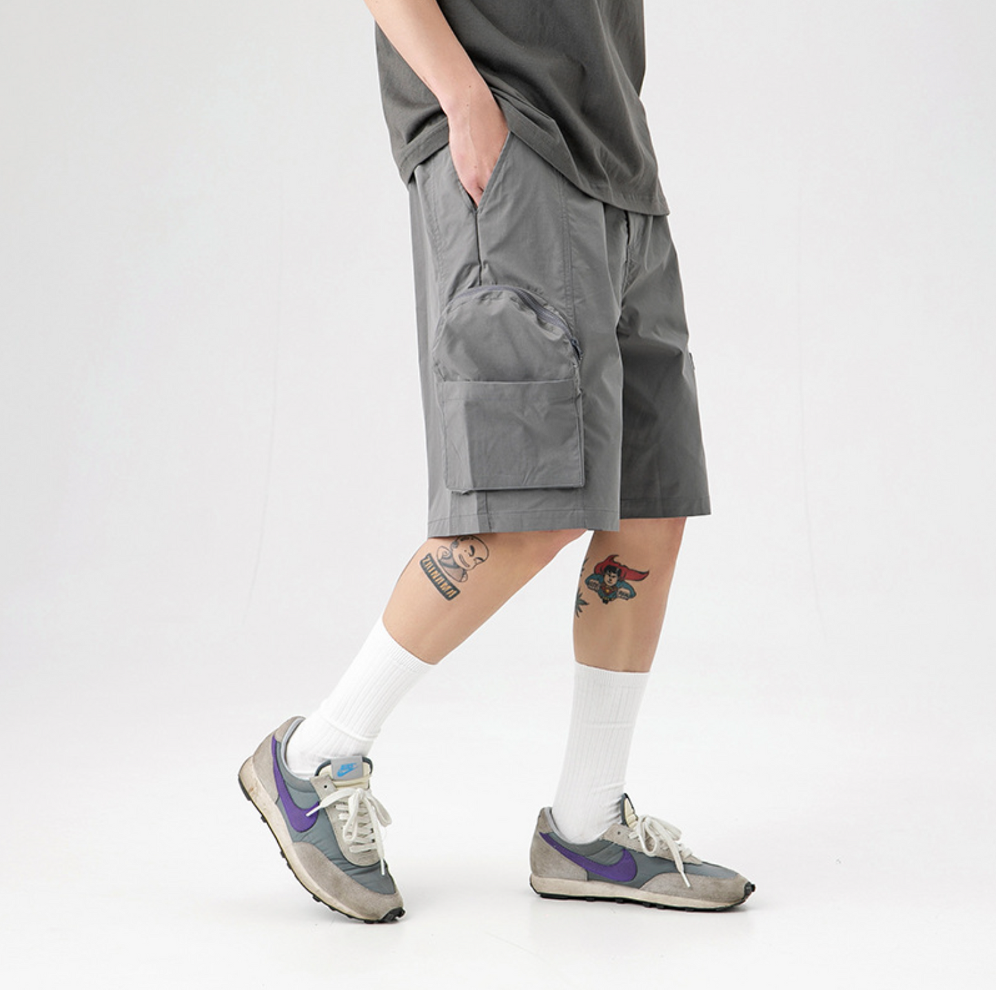 Zipper Cargo Shorts (In-Stock)